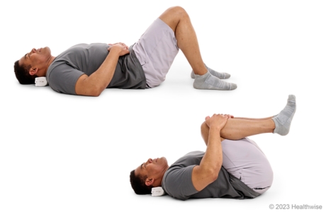 How to Manage Spinal Fusion, exercise to strengthen back muscles, knee to chest stretch