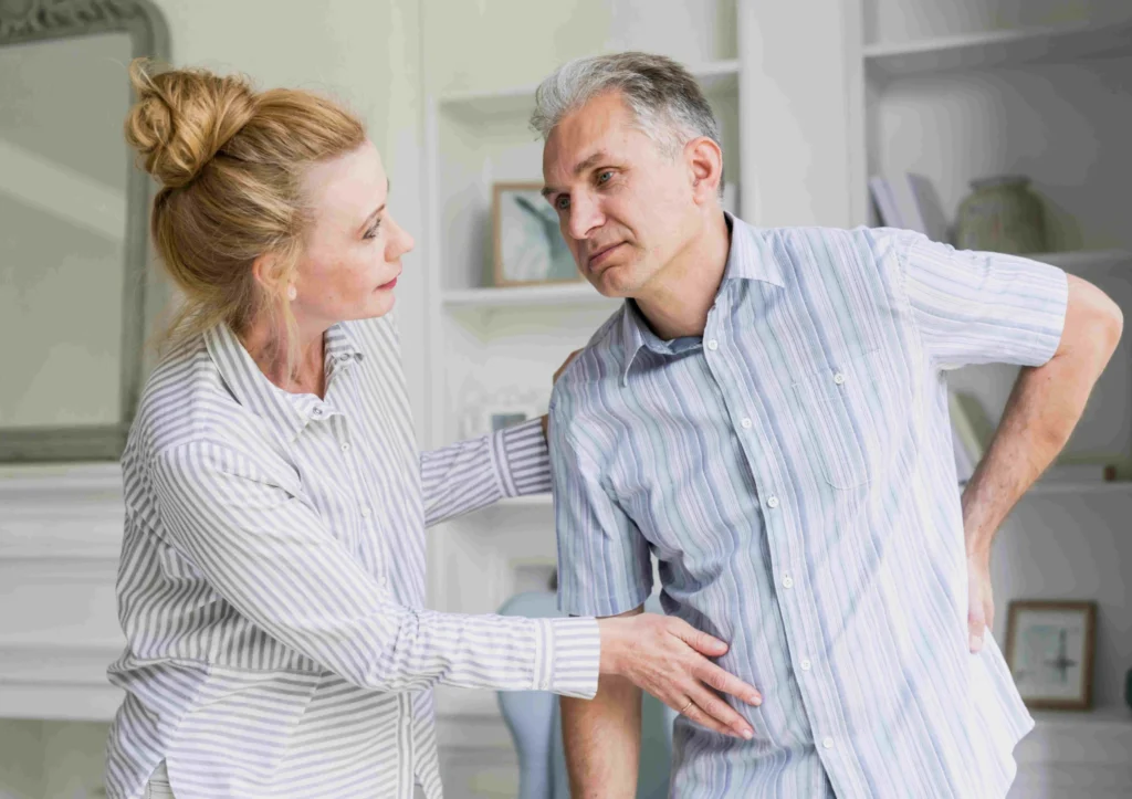 Patient consulting with a spine specialist for Spondylosis & Spondylolisthesis treatment options.