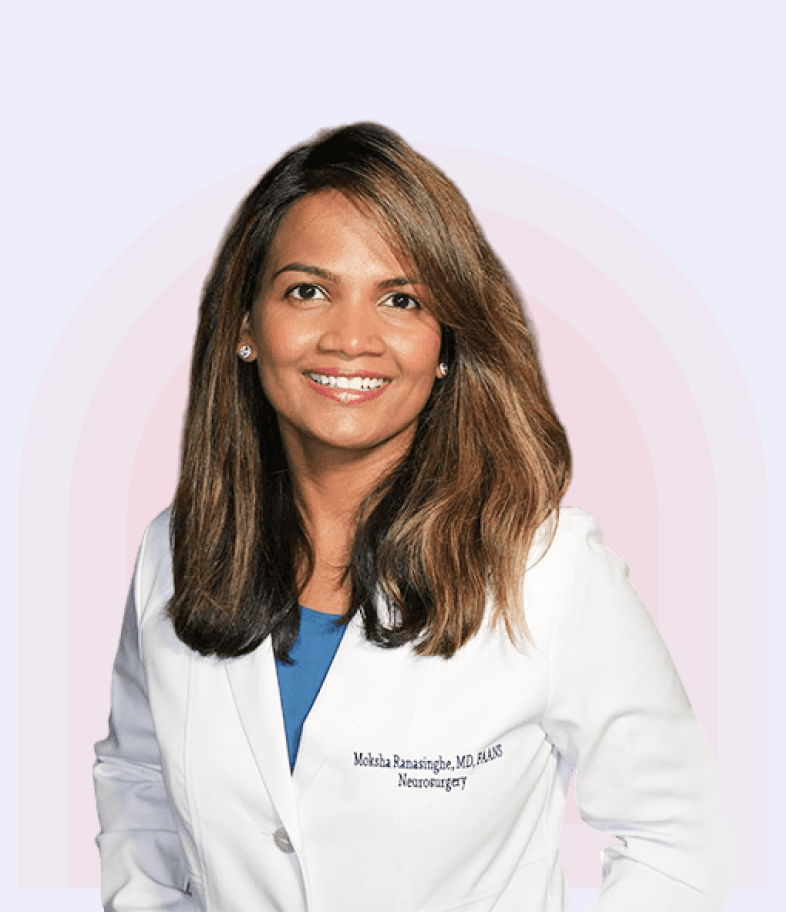 Dr. Moksha Ranasinghe, MD, FAANS, one of the top spinal surgeons in the US specializing in spine surgery and minimally invasive treatments.